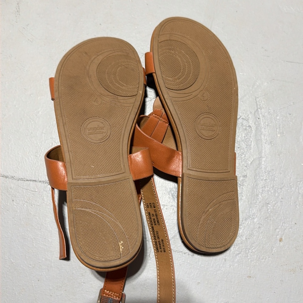 Brown Braided Strap Sandals - Picture 4 of 4